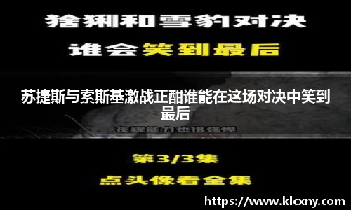 苏捷斯与索斯基激战正酣谁能在这场对决中笑到最后